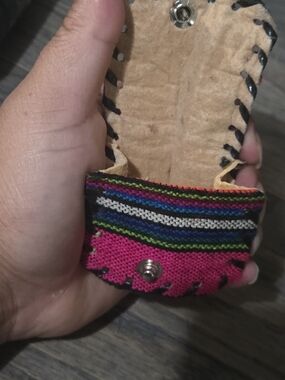 Guatemala Coin Purse W/ Keychain Ring Handmade